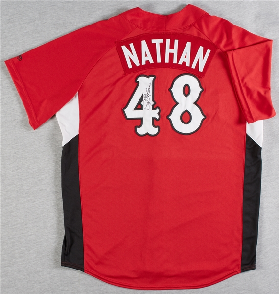 Joe Nathan 2011 Game-Used Rochester Red Wings Jerseys (2) (Team LOA)