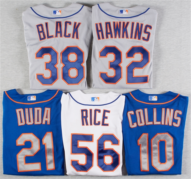 New York Mets 2013 Game-Used Jersey Group (5)