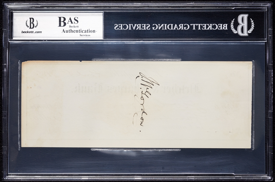 Benjamin Harrison Signed Check (1880) (BAS)