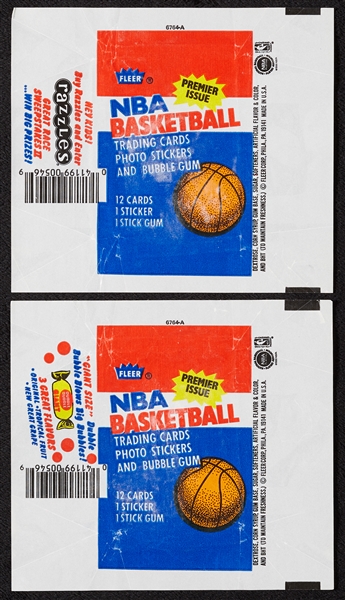 1986-87 Fleer Basketball Wax Wrapper Group (30)