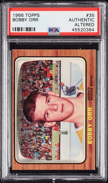 1966 Topps Bobby Orr RC No. 35 PSA Authentic