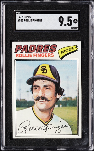 1977 Topps Rollie Fingers No. 523 SGC 9.5