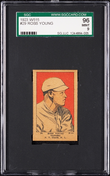 1923 W515 Ross Young Hand-Cut No. 29 SGC 9