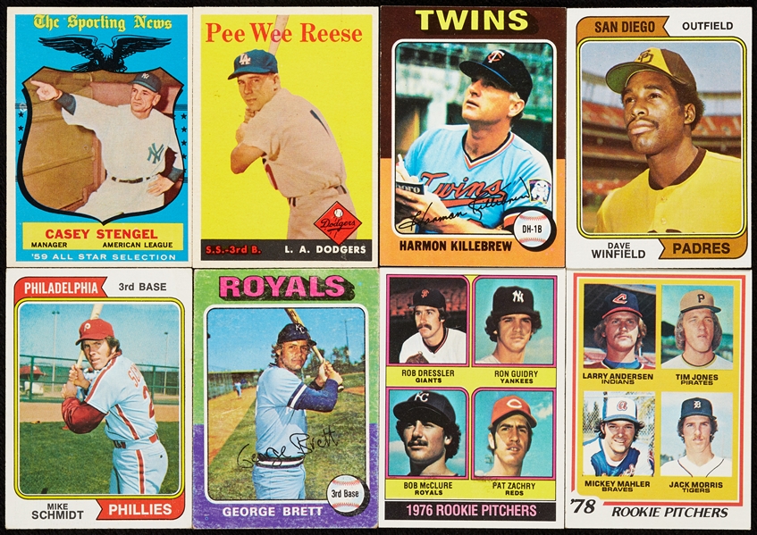 Vintage Topps Baseball Group of HOFers and Rookies (39)
