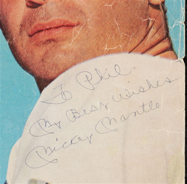 Mickey Mantle Signed Sport Magazine Cover (1966) (BAS)