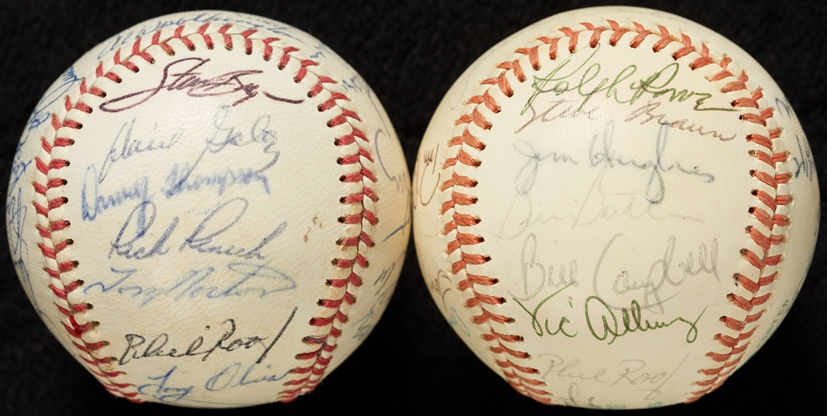 1972 & 1973 Minnesota Twins Team-Signed OAL Baseballs (2)