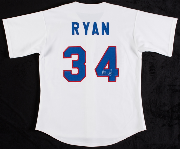 Nolan Ryan Signed Rangers Jersey (BAS)