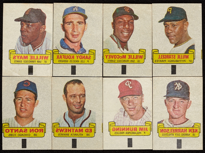 High-Grade 1966 Topps Baseball Rub-Offs Group (24)
