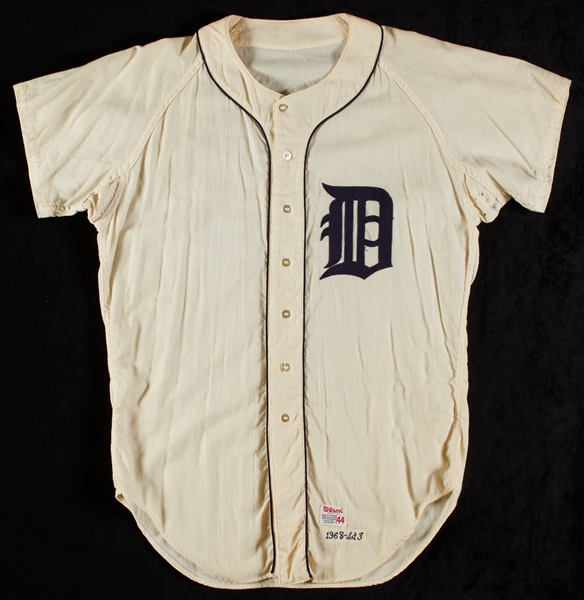 Mickey Lolich 1968 Game-Used Detroit Tigers Postseason Set 3 Home Flannel Jersey & Pants