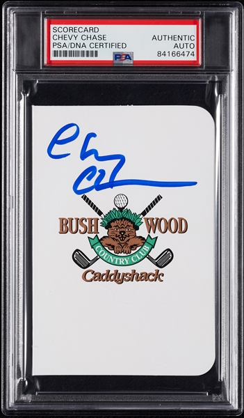 Chevy Chase Signed Caddyshack Bushwood Country Club (PSA/DNA)