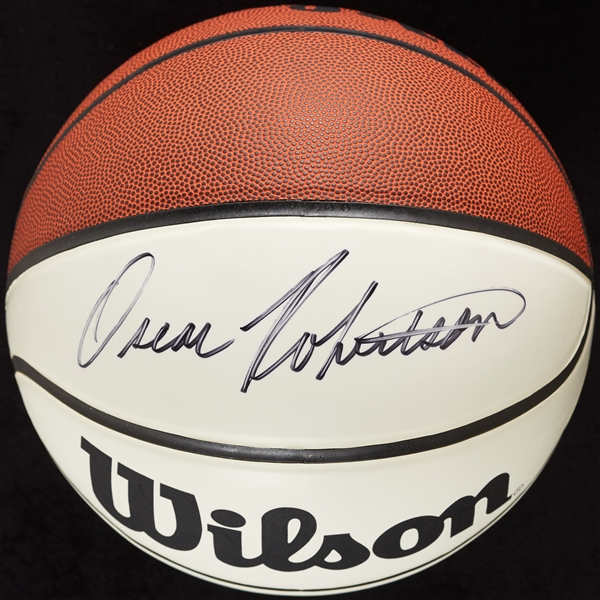 Oscar Robertson Signed Wilson Basketball (BAS)