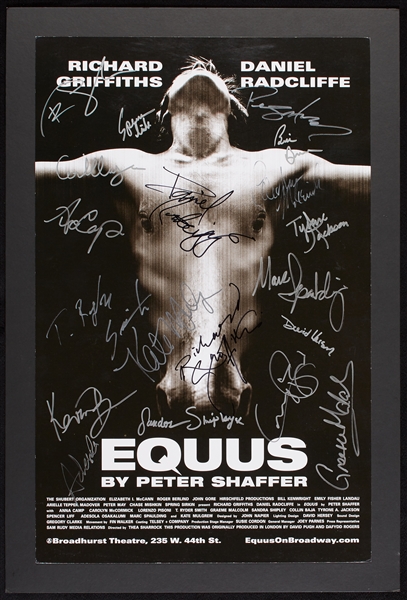 Equus Multi-Signed Poster with Daniel Radcliffe (19) (BAS)