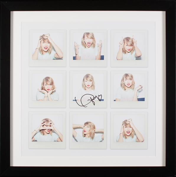 Taylor Swift Signed Album Covers Print in Frame (BAS)