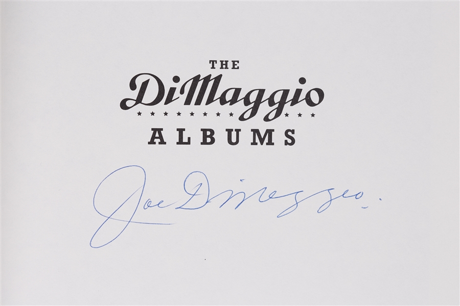 Joe DiMaggio Signed The DiMaggio Albums