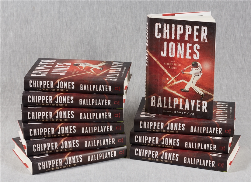 Chipper Jones Signed Ballplayer Books Group (10)