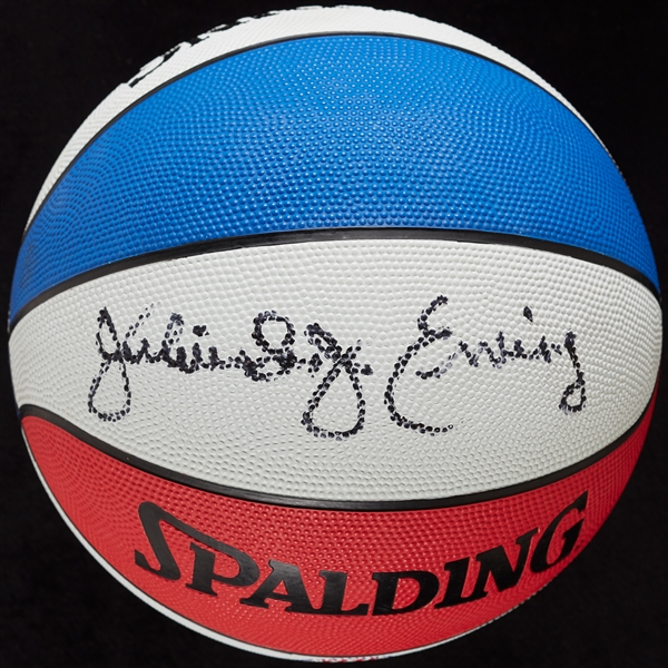 Julius Erving Signed Spalding ABA Basketball (JSA)