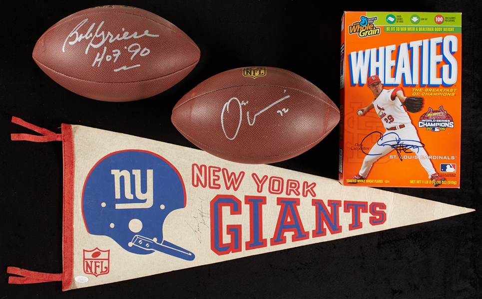 Signed HOFers & Stars Group with Gifford, Griese (4)