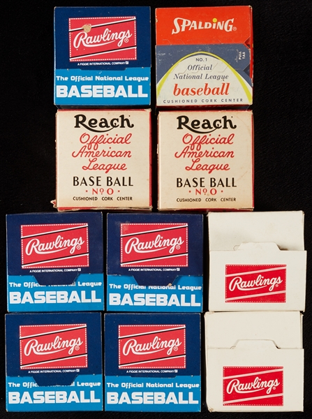 Unused Vintage Baseballs Including Reach, Spalding, Rawlings (10)