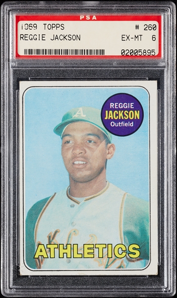 1969 Topps Reggie Jackson RC No. 260 PSA 6