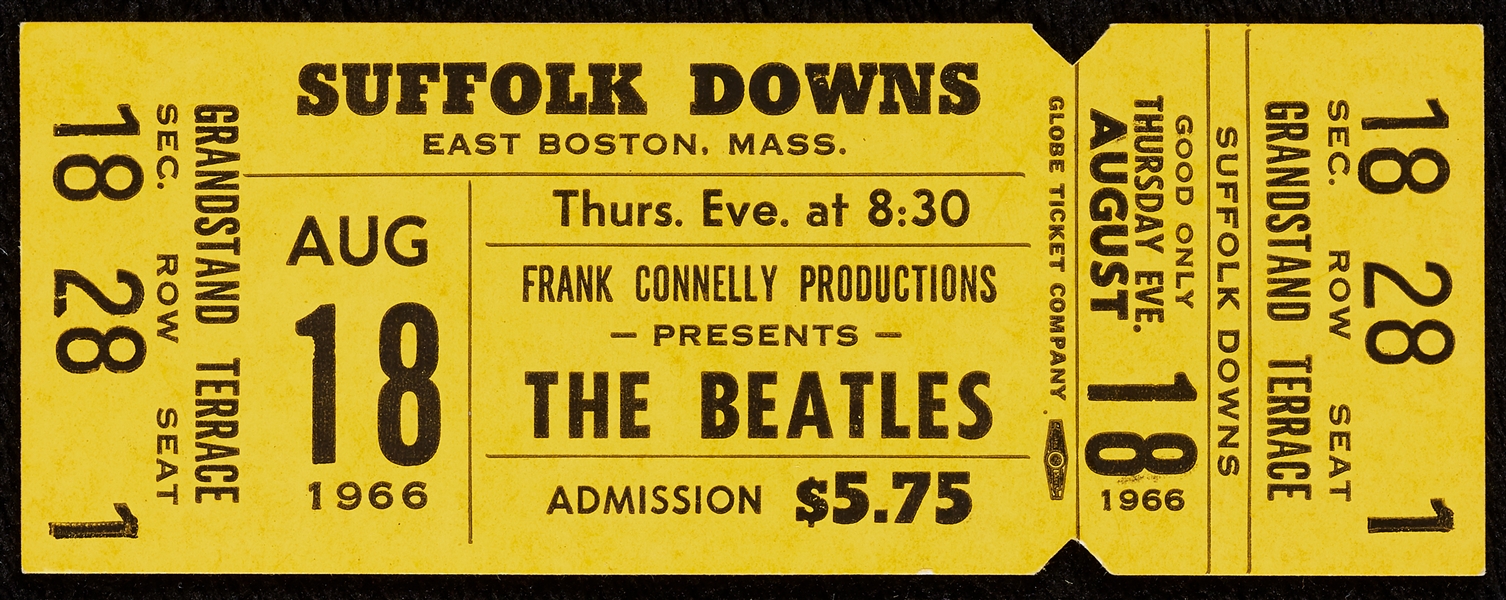 The Beatles at Suffolk Downs Full Ticket (1966)