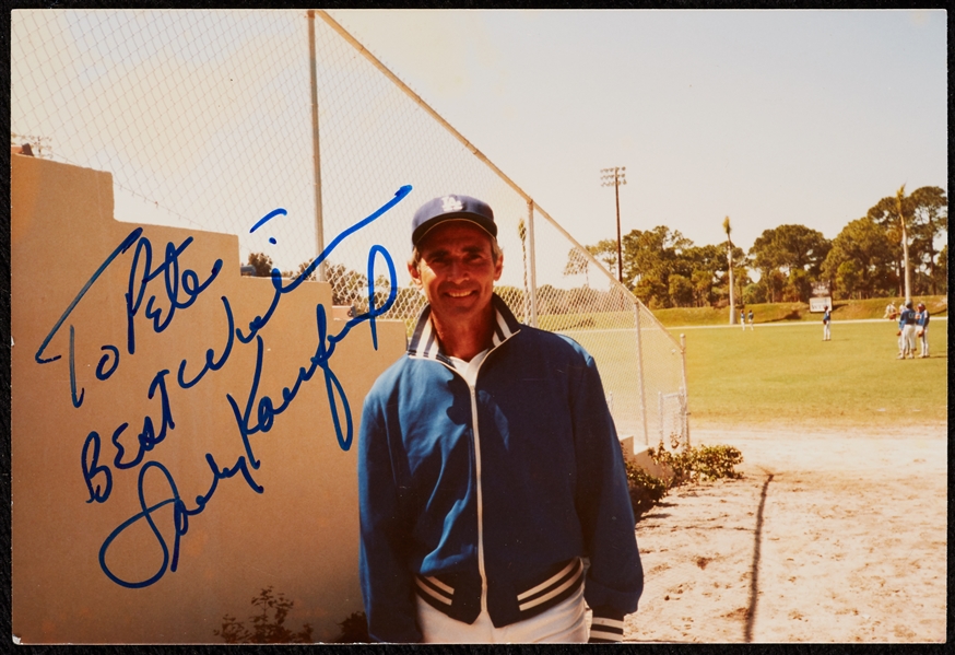 Sandy Koufax Signed 3.5x5 Original Photo (JSA)