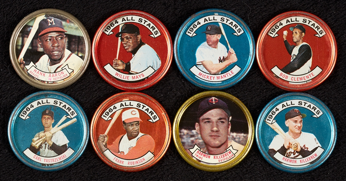 1964 Topps Baseball Coins Group With Hall of Famers, a Dozen Slabbed (71)
