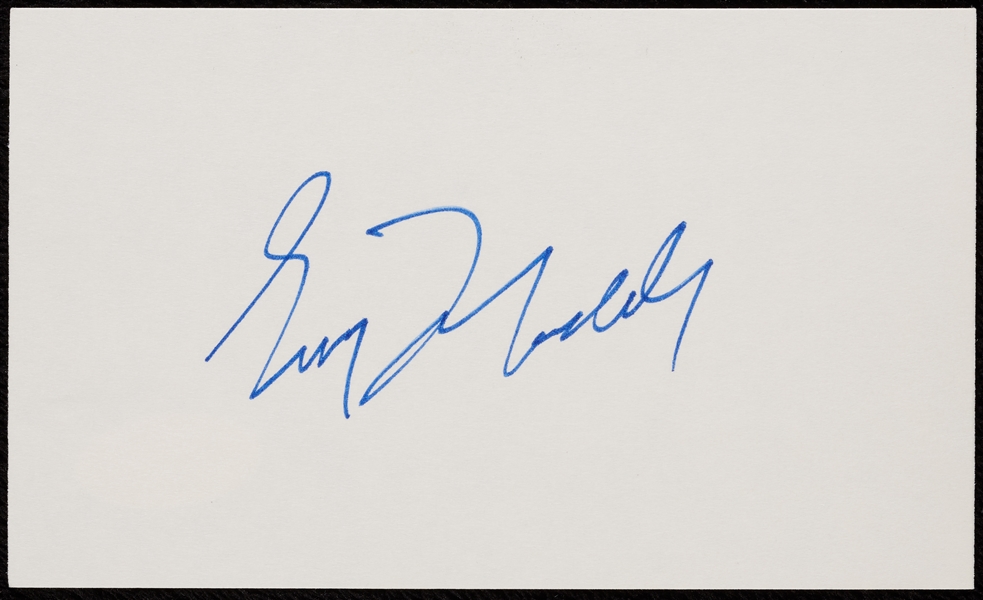 Greg Maddux Rookie Era Signed Index Card (JSA)