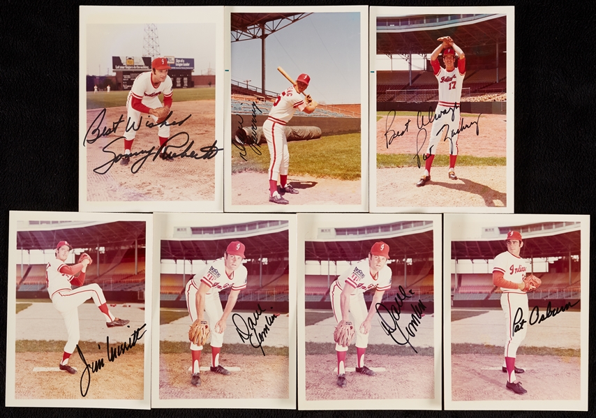 1971-74 Indianapolis Indians Signed Photo Collection (21)