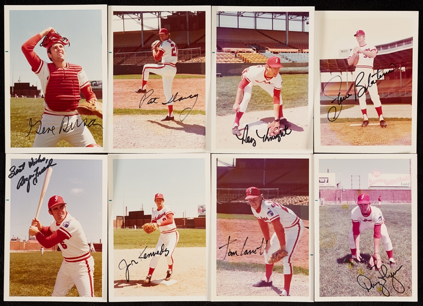 1971-74 Indianapolis Indians Signed Photo Collection (21)