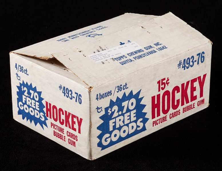 1976-77 Topps Hockey Empty Wax Case