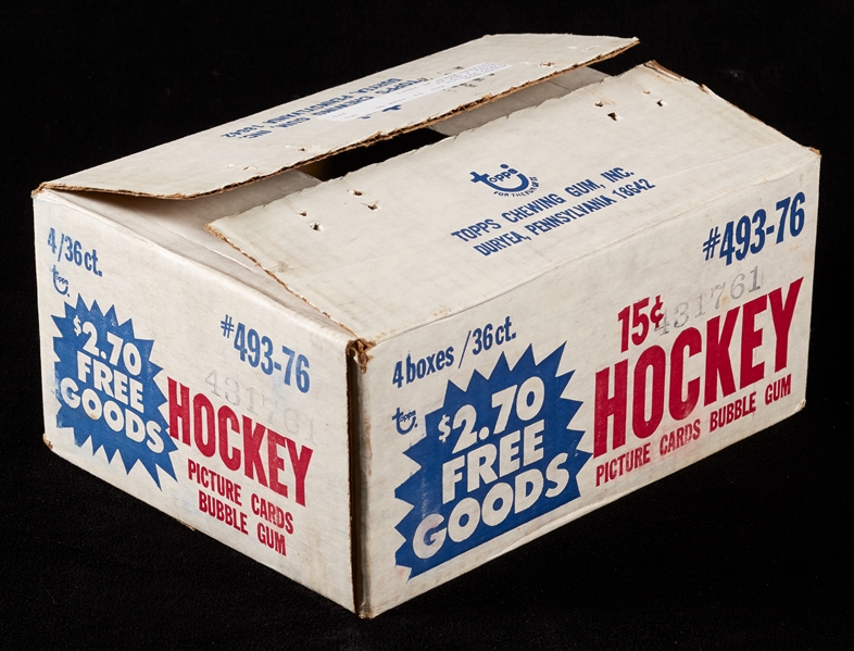 1976-77 Topps Hockey Empty Wax Case
