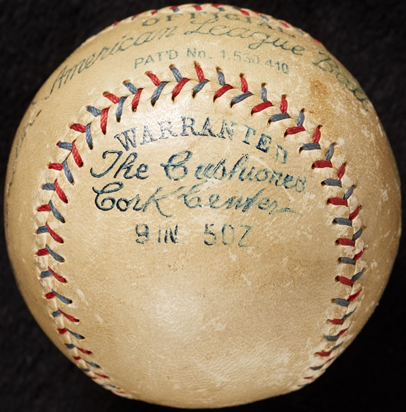 Babe Ruth, Johnny Evers, Grover C. Alexander & Edd Roush Signed OAL Baseball (4) (SGC) (JSA) (PSA/DNA)
