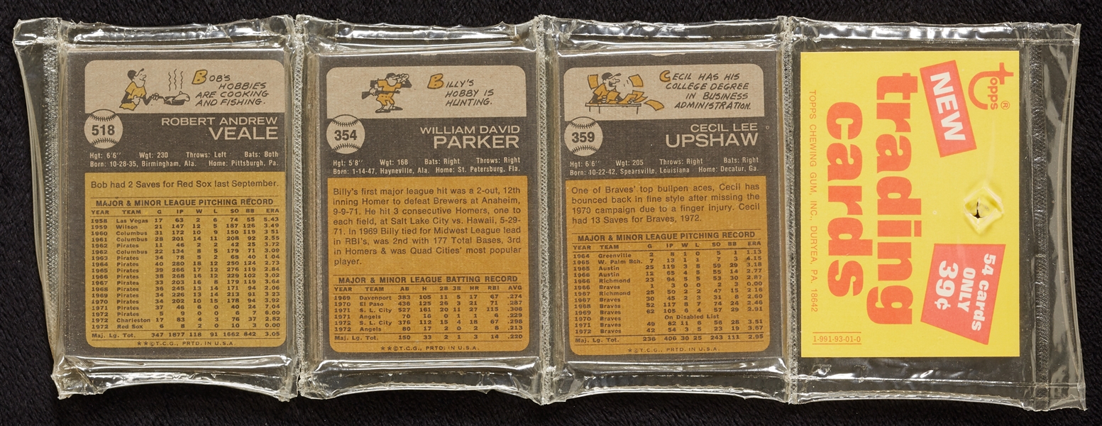 1973 Topps Baseball Rack Pack (54)