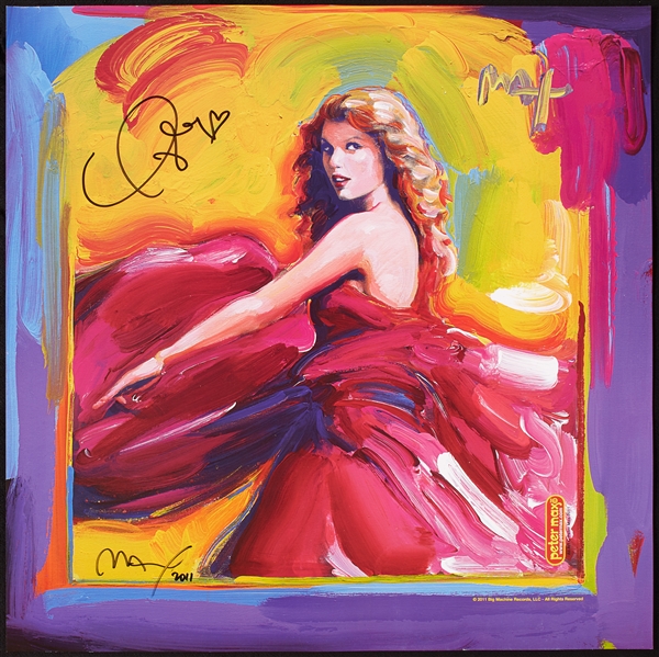 Taylor Swift & Peter Max Signed Series of Prints (3)