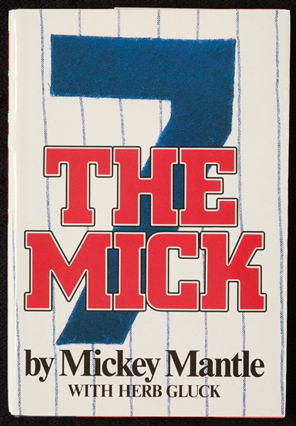 Mickey Mantle Signed The Mick Book (BAS)
