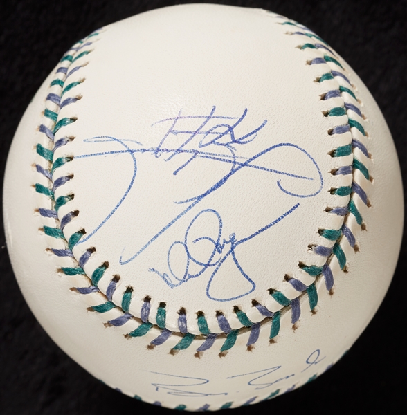 Barry Bonds, Sammy Sosa & Mark McGwire Signed 2001 ASG Baseball (3) (BAS)
