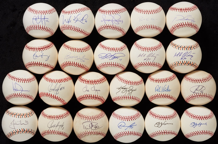 Stars & Notables Single-Signed Baseballs Group (22)