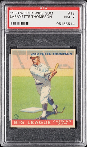 1933 World Wide Gum Lafayette Thompson No. 13 PSA 7