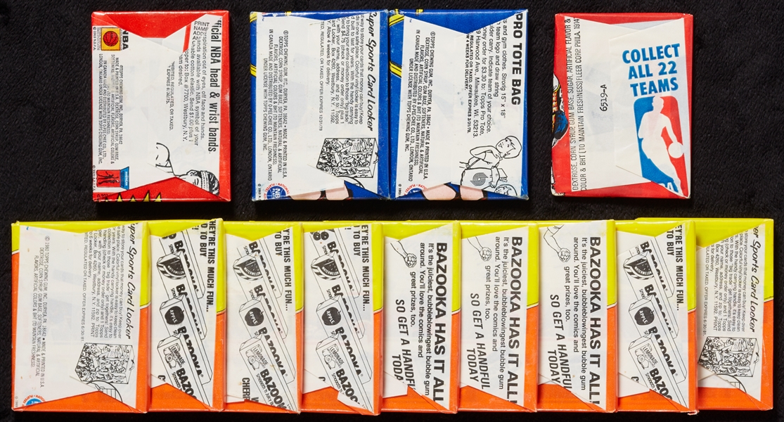 Unopened Basketball Wax Pack Group with (9) 1980-81 Packs (13)