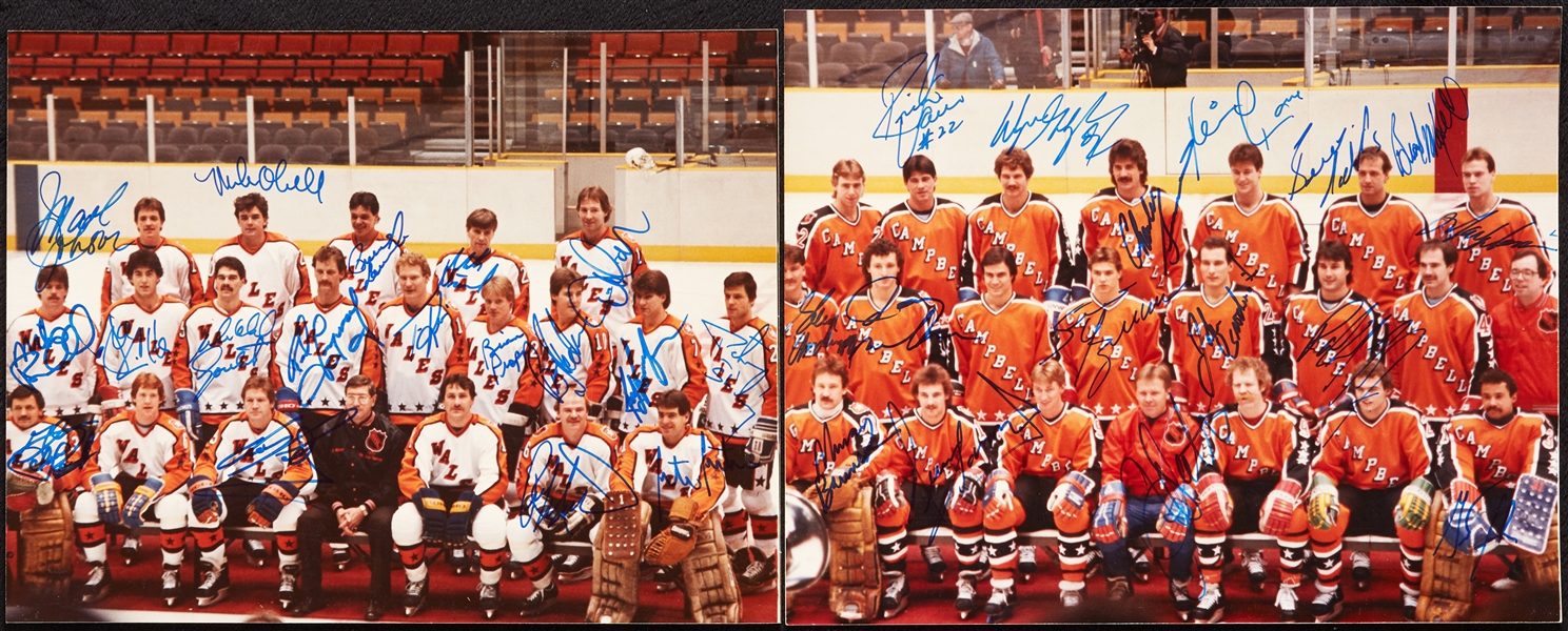 1984 All-Star Game Team-Signed 8x10 Photos with Wayne Gretzky (2) (BAS)