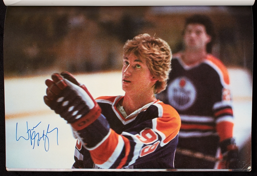 Multi-Signed Hockey Photo Album Pair with 38 Signatures Including Wayne Gretzky (2)