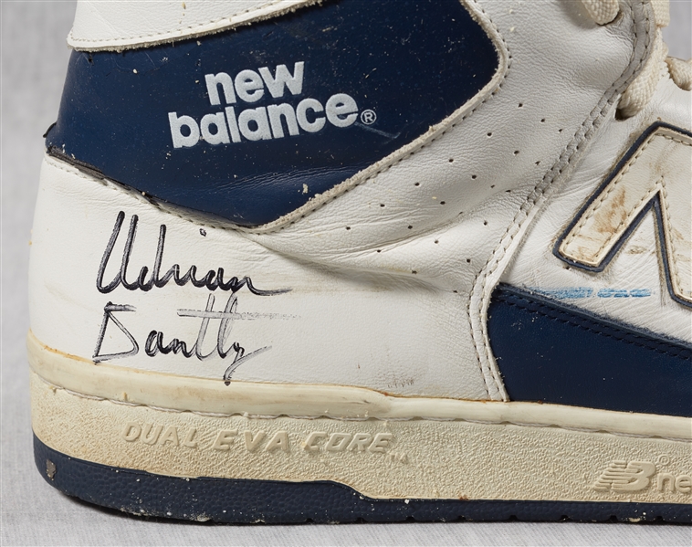 Adrian Dantley Game-Used & Signed New Balance Shoes (2)