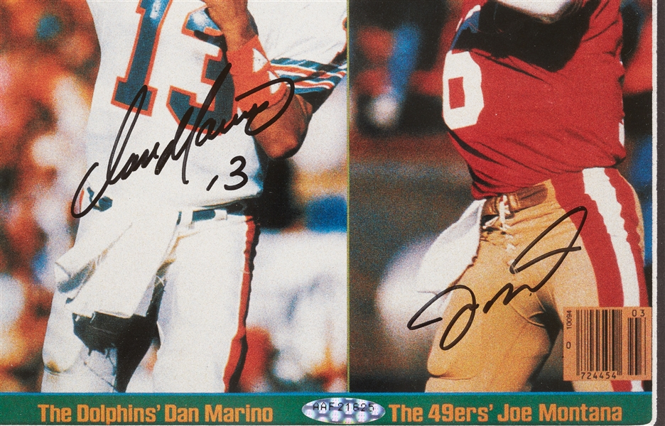 Dan Marino & Joe Montana Signed Sports Illustrated Print (UDA)