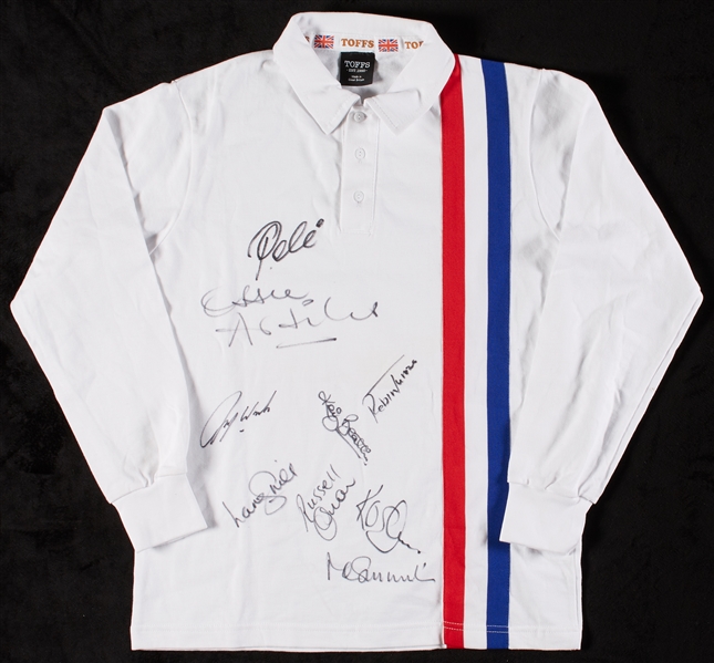 Pele & Others Escape To Victory Signed Jersey (9) (BAS)