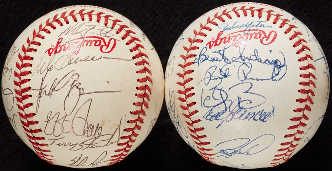1989 All-Star Game National & American League Team-Signed Baseball Pair (2)