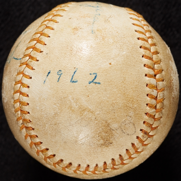 Norm Cash Single-Signed Baseball Inscribed 1962 (BAS)