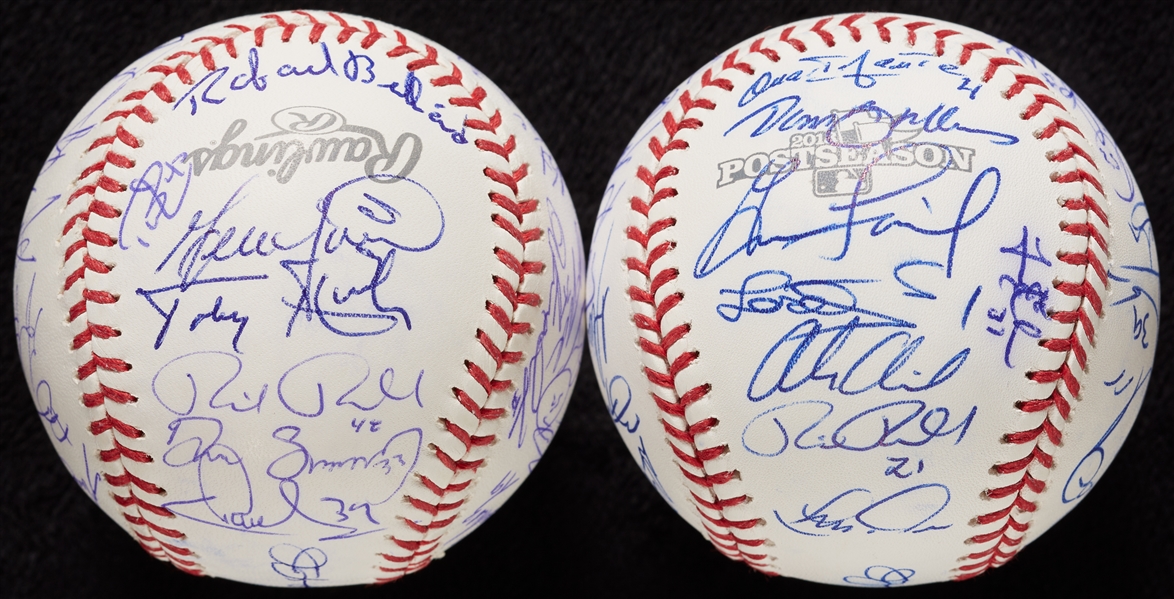 2012 & 2013 Detroit Tigers Team-Signed Baseballs (2)