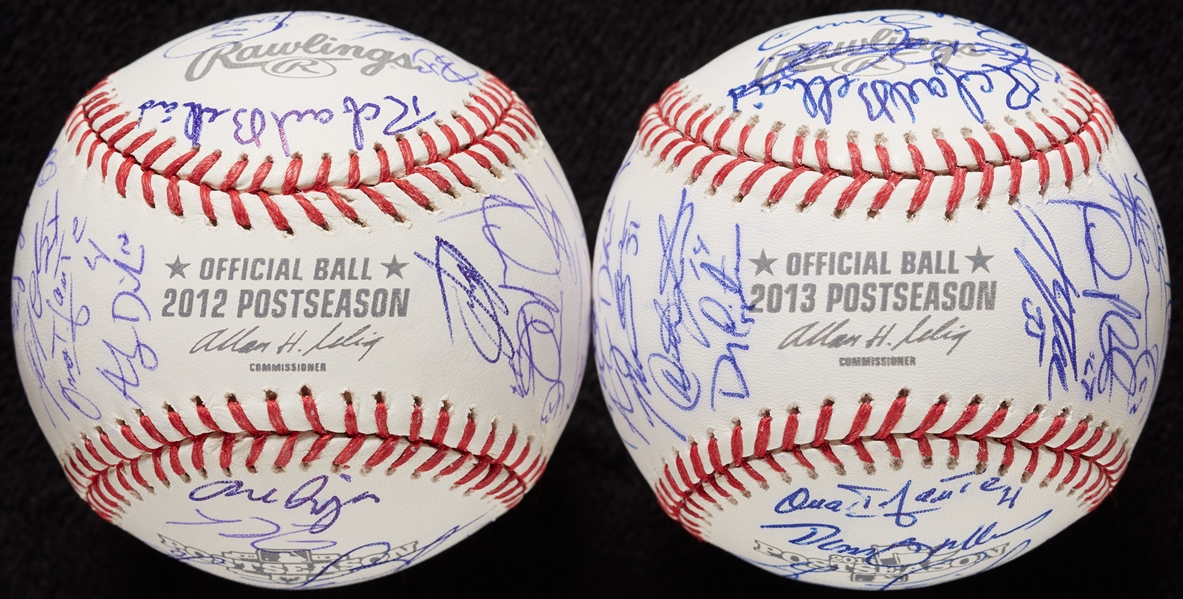 2012 & 2013 Detroit Tigers Team-Signed Baseballs (2)