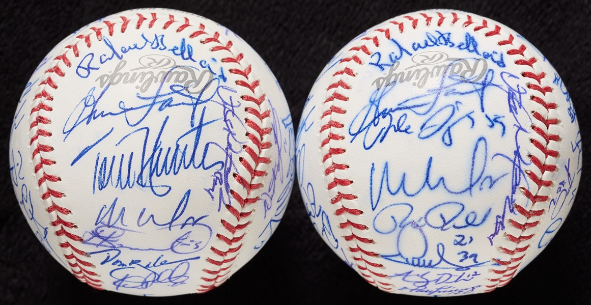 2013 Detroit Tigers Team-Signed Baseballs (2)