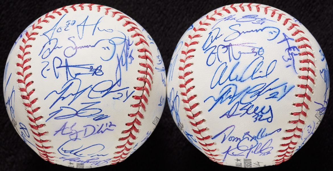2013 Detroit Tigers Team-Signed Baseballs (2)